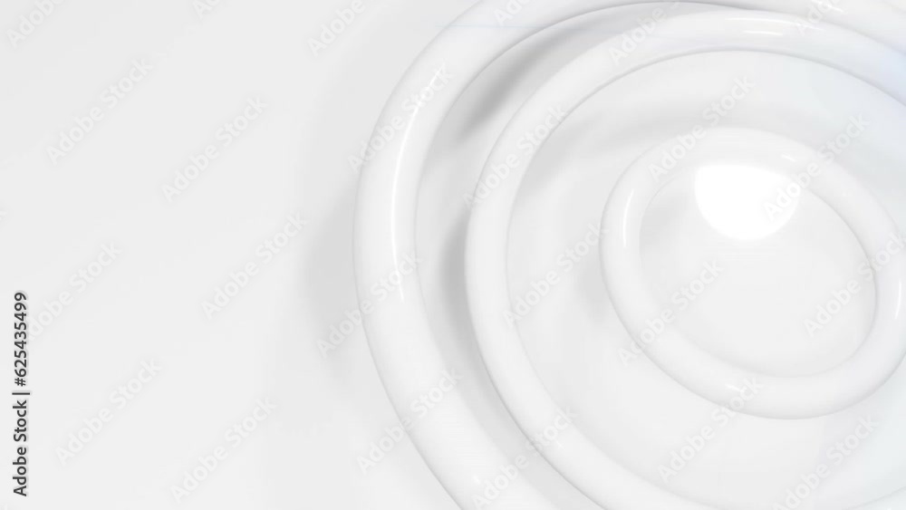 Animation of white spinning circles in seamless loop Animation of white spinning circles in seamless loop