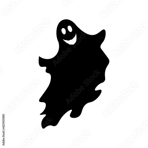 Halloween ghost silhouette illustration