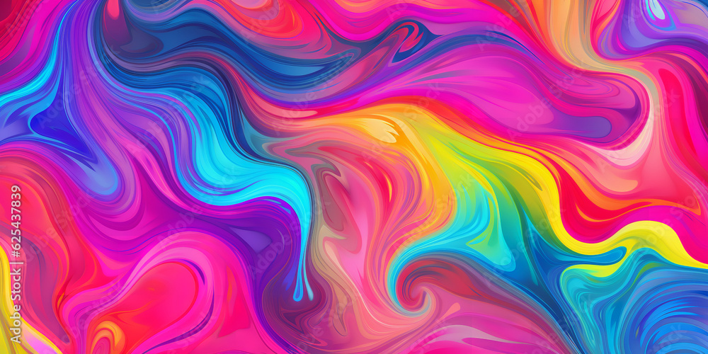 Obraz premium rainbow marble seamless pattern, rainbow color marble pattern, vibrate colors