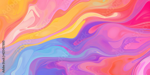 rainbow marble seamless pattern, rainbow color marble pattern, vibrate colors © Nate
