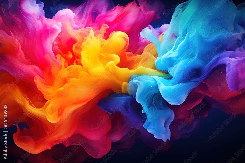 Electric Fusion Vibrant, Dynamic, Organic, Energetic, Fluid, Expressive, Colorful swirls