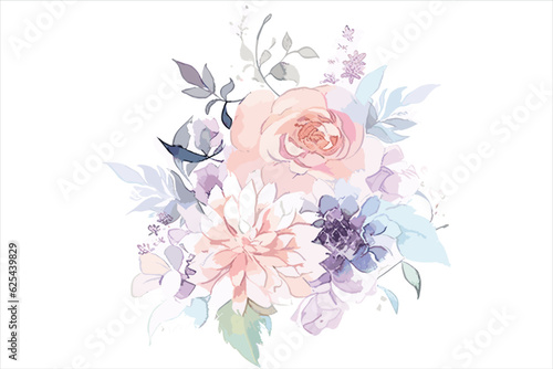 Vector, colorful, Floral design, Watercolor Painting, Flower, Logo, Color Scheme, Artificial Flower, Hue, Wreath transparent background PNG clipart © Torab