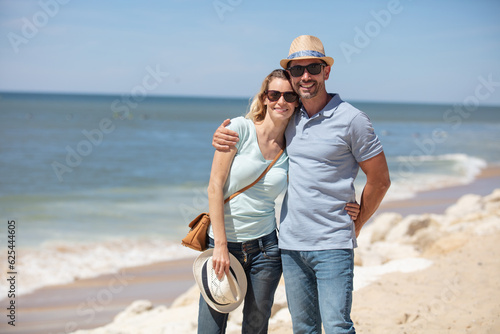 young couple at the beach