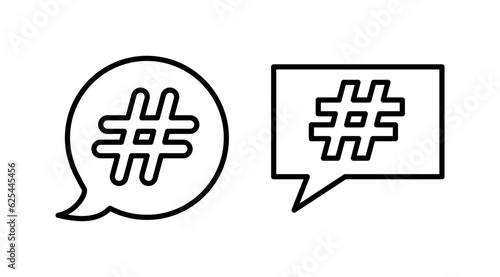 Hashtag icon vector. hashtag simbols