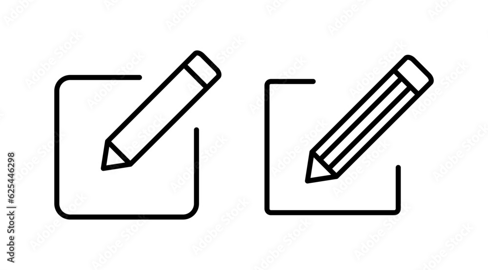 Edit icon vector. edit document sign and symbol. pencil Edit icon vector. edit document sign and symbol. pencil