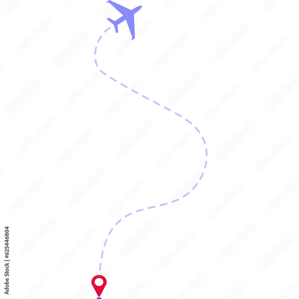 Airplane Plane Dotted Line Airplane Plane Dotted Line