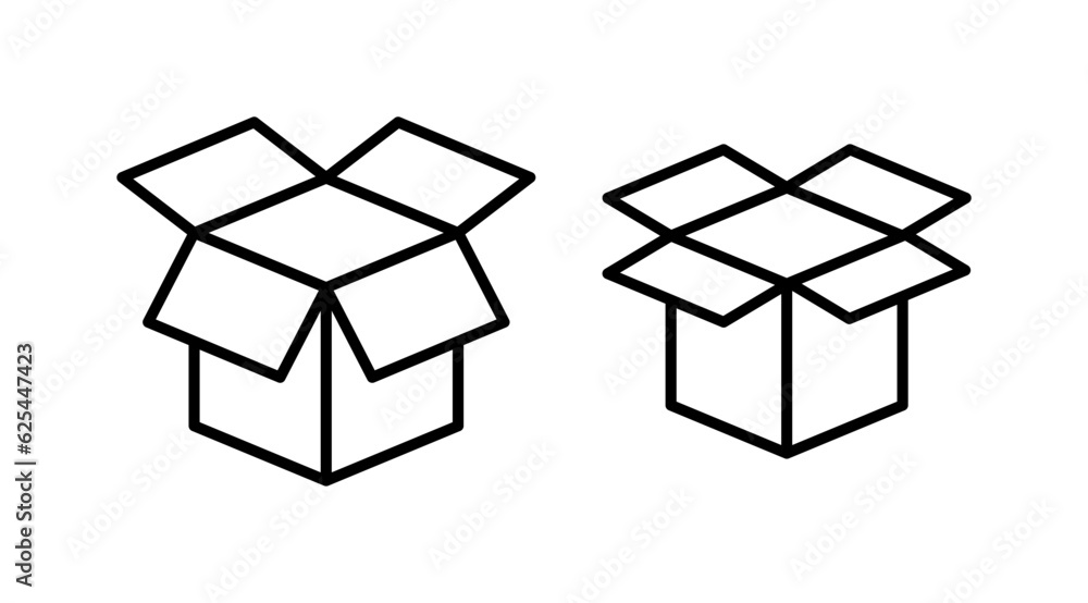 Box icon vector. Box sign. delivery package. parcel box. Box icon vector. Box sign. delivery package. parcel box.
