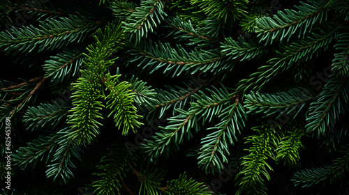 Christmas fir tree background. Generative Ai