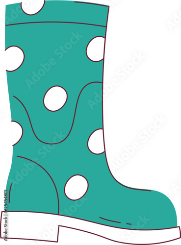 Rubber Boot Dotted