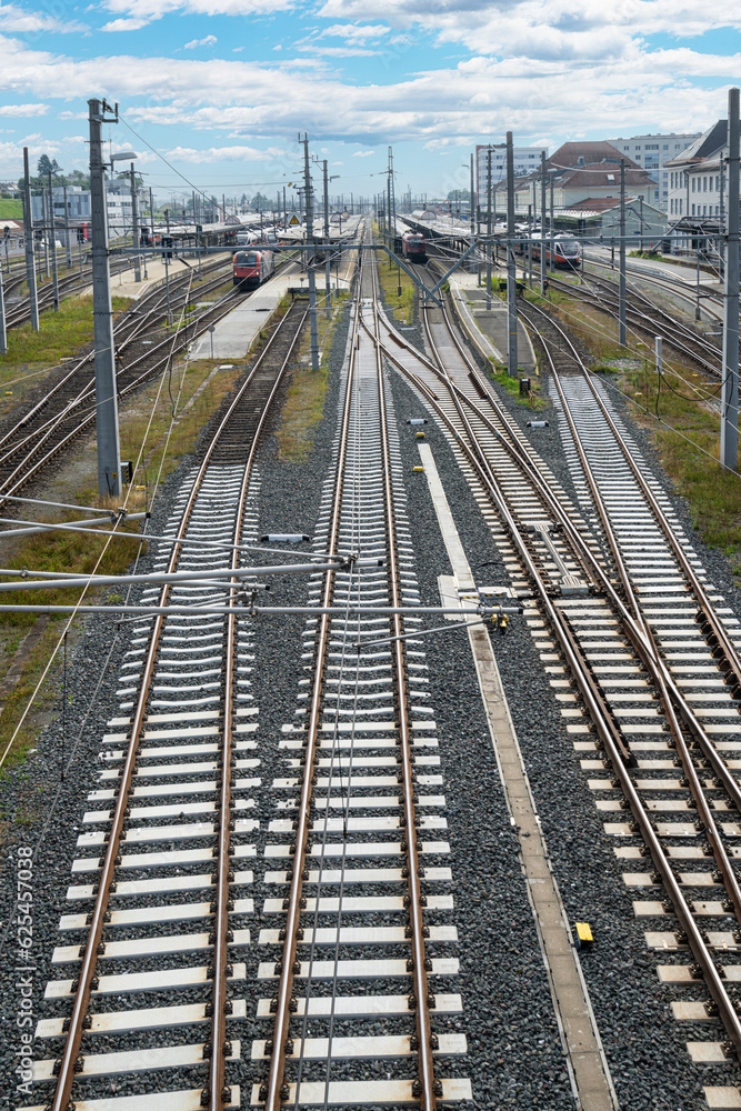 Villach railway station, Austria. Villach railway station, Austria.
