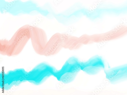 Variety of pink blue paint brush strokes, isolated on white. High resolution, each stroke photographed separately for best focus
