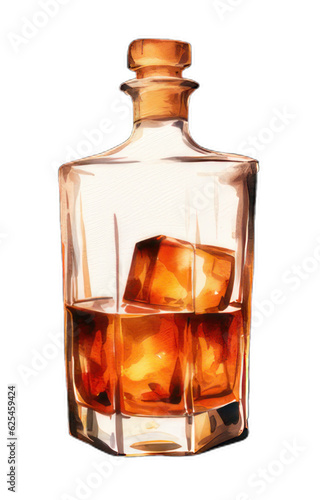whiskey watercolor clipart