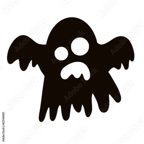 Foto In the moonlit night of Halloween, ghosts materialize from the shadows