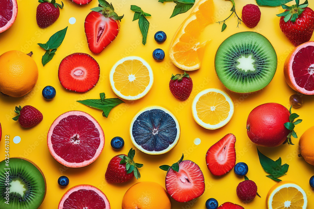 background of colorful fruit background of colorful fruit