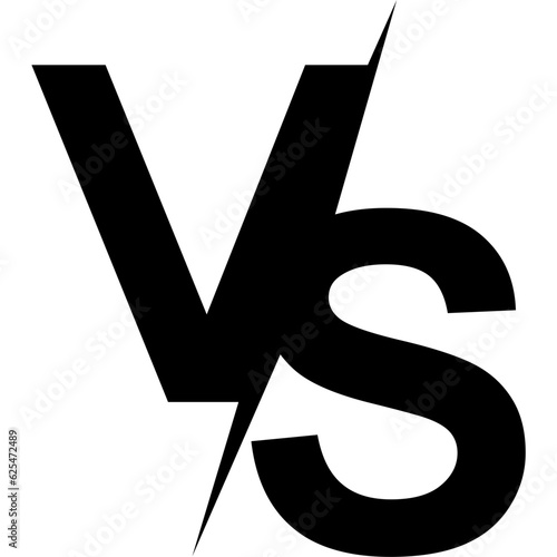 VS letters for sports, fight, competition, battle, match, game. Vector Icon