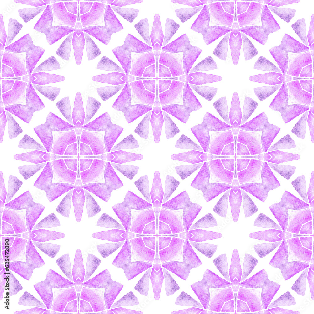 Tiled watercolor background. Purple pretty boho Tiled watercolor background. Purple pretty boho