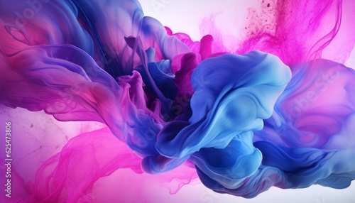Vibrant Splashes of Purple  Red  and Blue Liquid on Abstract Background with Copy Space  Generative AI