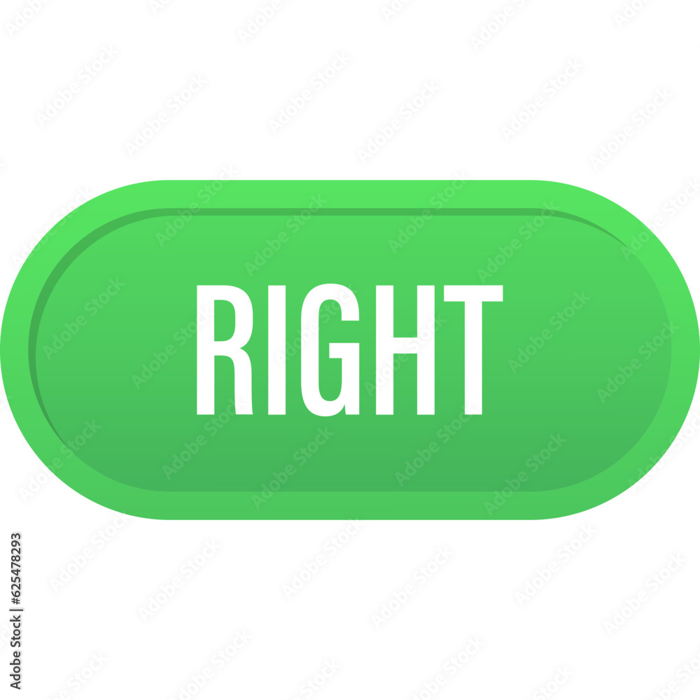Right button icon. Vector illustration Right button icon. Vector illustration