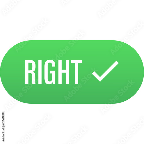Right button icon. Vector illustration