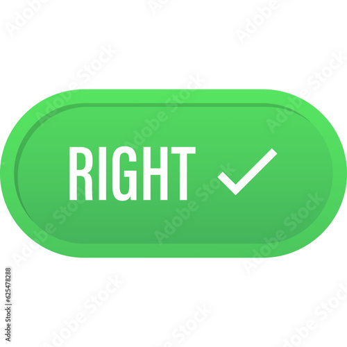 Right button icon. Vector illustration