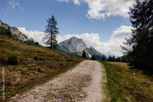 hiking path through a wonderful mountain landscape on vacation © thomaseder