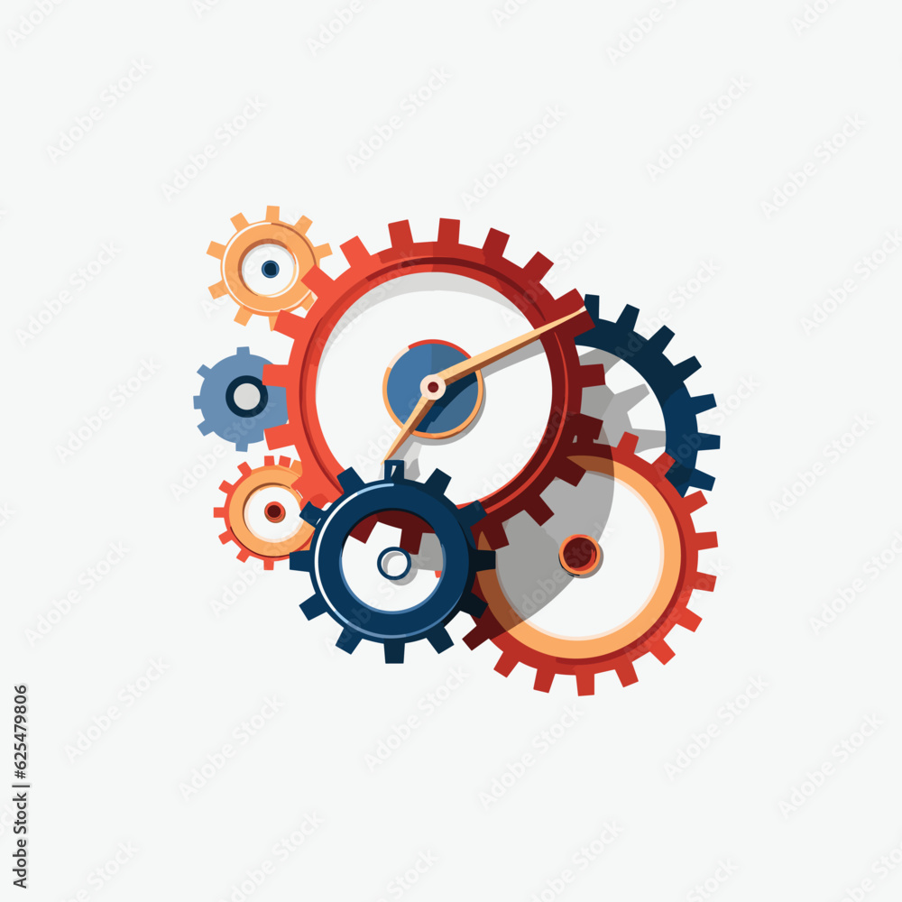 Watch gears vector flat minimalistic isolated illustration Watch gears vector flat minimalistic isolated illustration