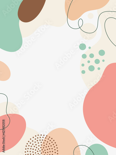 Design banner frame Spring background with beautiful.  background for design.