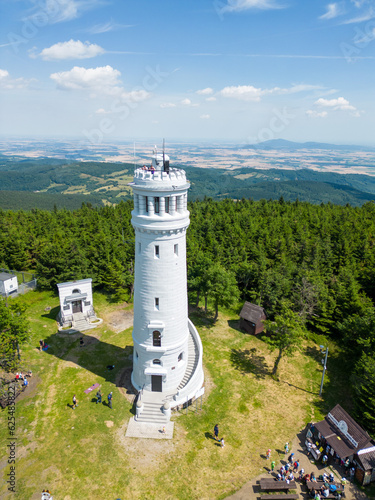 Sowie Mountains - an observation tower on the highest peak of the Sowie Mountains - Wielka Sowa 1015 m above sea level 