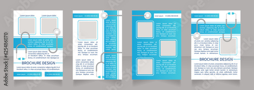 First aid for bone and joint injuries blank brochure layout design. Vertical poster template set with empty copy space for text. Premade corporate reports collection. Editable flyer paper pages