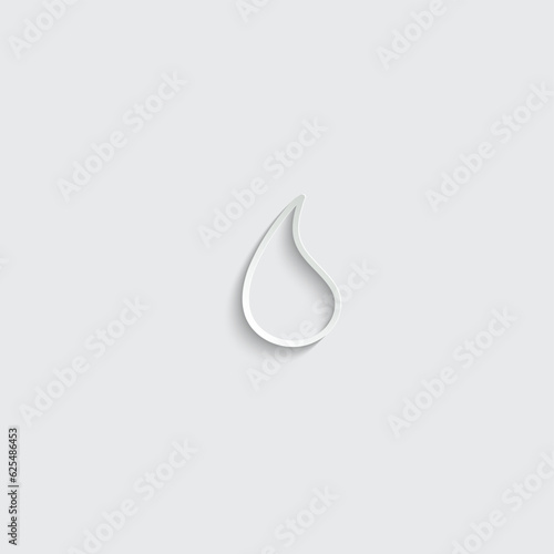 water drop icon vector liquid sign