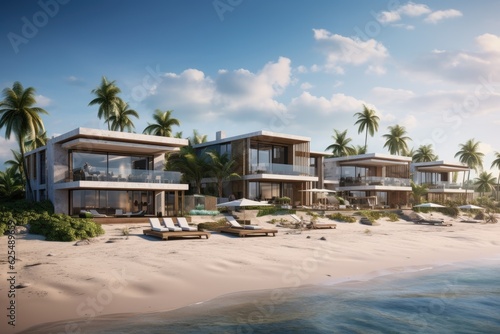 An expansive new beachfront property is currently being built and has the potential to be an excellent choice for a vacation rental property. © 2rogan