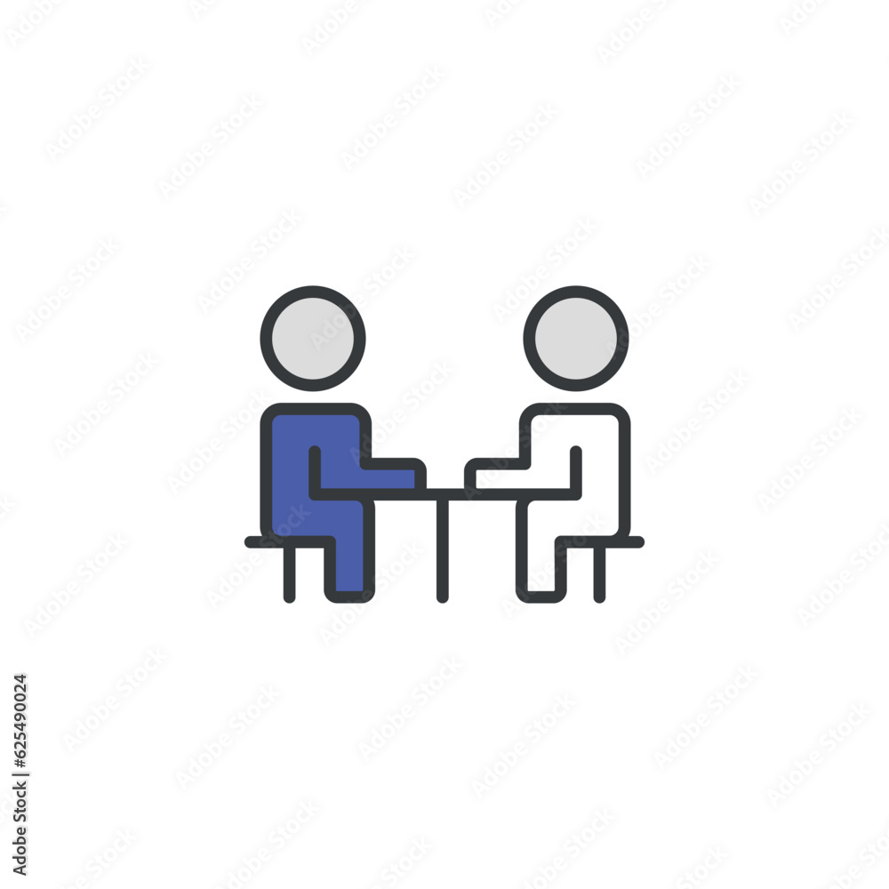 Business Meeting icon design with white background stock illustration Business Meeting icon design with white background stock illustration