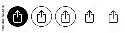 Upload icon set. load data symbol © AAVAA
