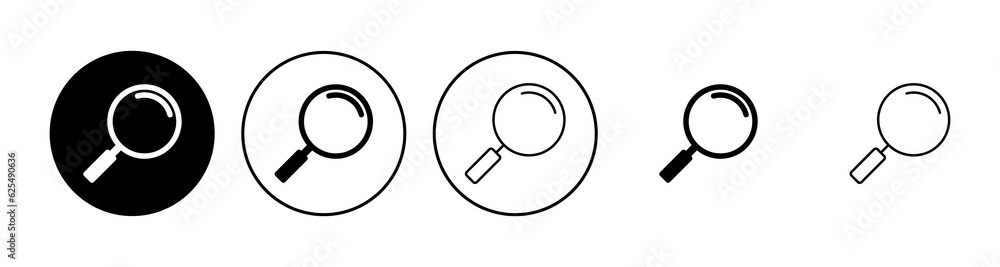 Search icon set. search magnifying glass icon Search icon set. search magnifying glass icon