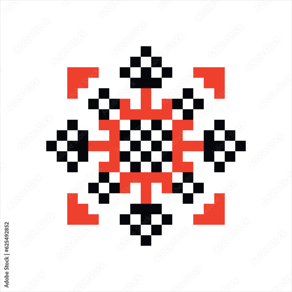 Vector illustration of ukrainian folk ornament. Vyshyvanka. Traditional geometric ornament from Eastern Europe on a white background. For tablecloth, dress, skirt, textile design.Ukrainian embroidery Vector illustration of ukrainian folk ornament. Vyshyvanka. Traditional geometric ornament from Eastern Europe on a white background. For tablecloth, dress, skirt, textile design.Ukrainian embroidery