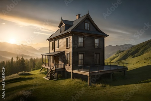 old house in the mountains