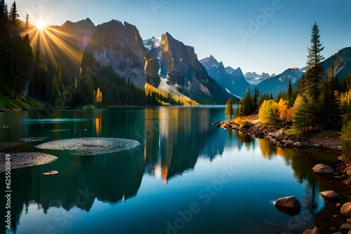 reflection of the lake © Nature creative