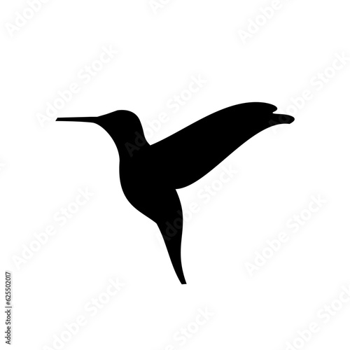 black and white hummingbird vector eps
