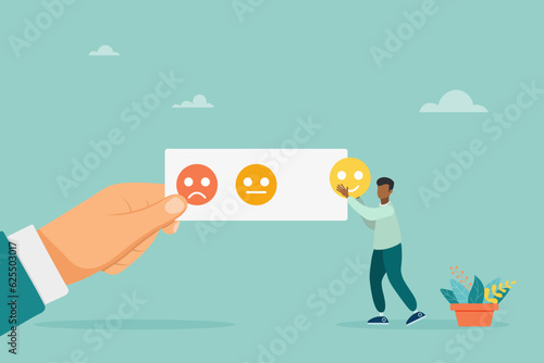 People give reviews and testimonials, select clients, and know your client's concept. Vector illustration.
