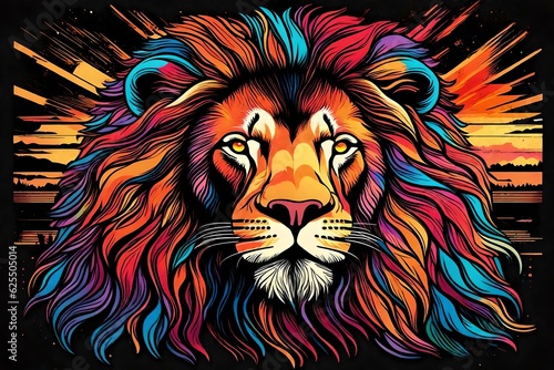 Lionhearted  A Stunning Vector Illustration