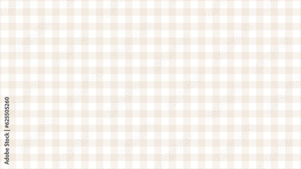Beige and white plaid fabric texture as a background Beige and white plaid fabric texture as a background