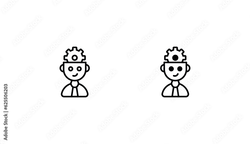 Manager icon design with white background stock illustration Manager icon design with white background stock illustration