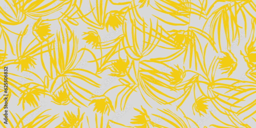Palm leaves seamless pattern Palm leaves seamless pattern