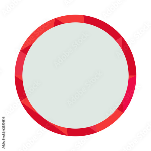 Free Download Red blank circle brochure element design. Creative round frame. Vector illustration with empty copy space for text. Editable shape for poster decoration. Creative and customizable frame - GFXLoad