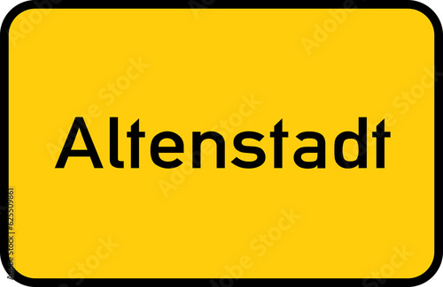 City sign of Altenstadt - Ortsschild von Altenstadt photo