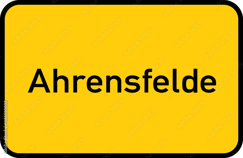 City sign of Ahrensfelde - Ortsschild von Ahrensfelde City sign of Ahrensfelde - Ortsschild von Ahrensfelde