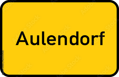 City sign of Aulendorf - Ortsschild von Aulendorf