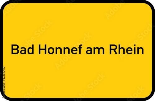 City sign of Bad Honnef am Rhein - Ortsschild von Bad Honnef am Rhein photo