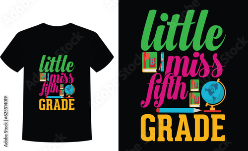 little miss fifth grade t-shirt
