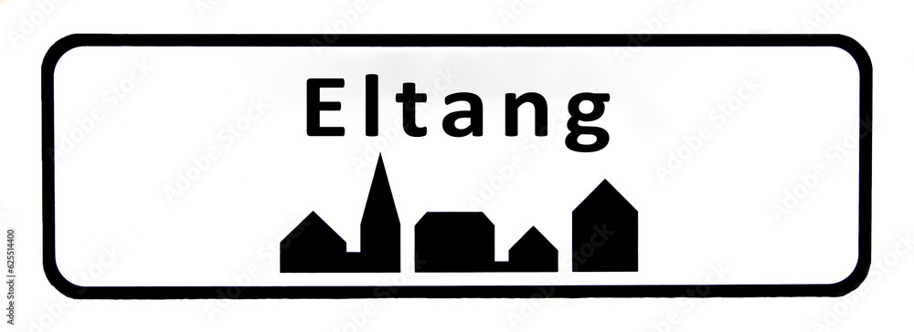City sign of Eltang - Eltang Byskilt City sign of Eltang - Eltang Byskilt